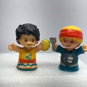 Fisher-Price Tropical Fun Doll Set with Yellow and Blue